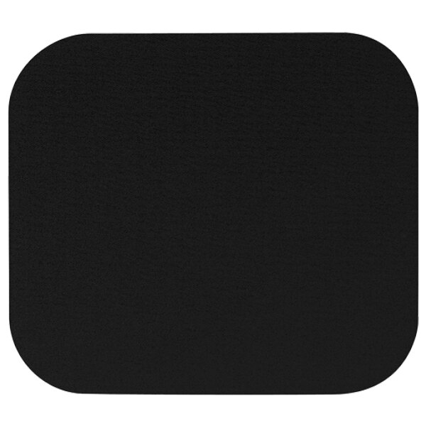 A black square mouse pad with a white border.