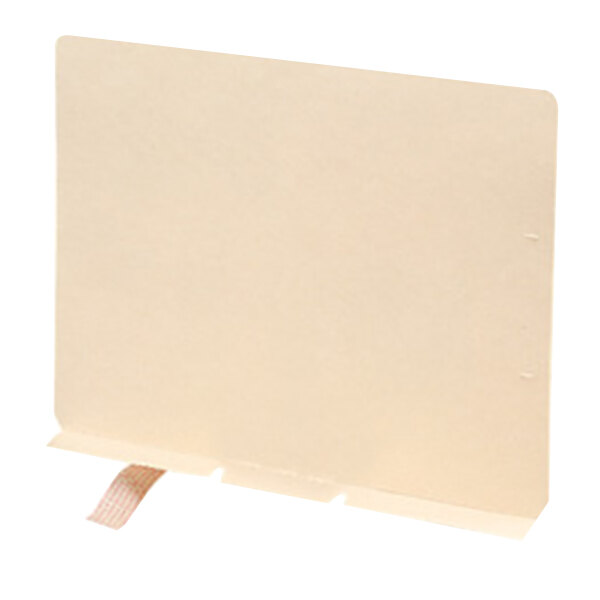 A white rectangular Smead folder with prepunched slits.