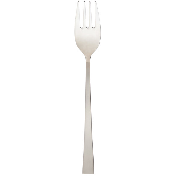 An Arcoroc stainless steel salad fork with a silver handle.