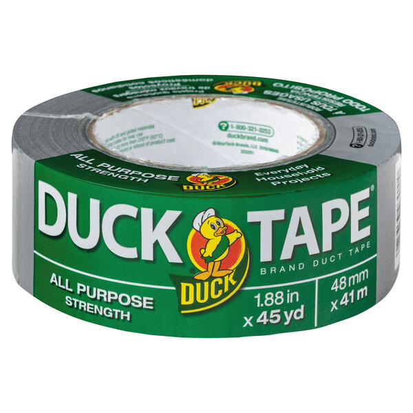 A roll of gray Duck Tape.
