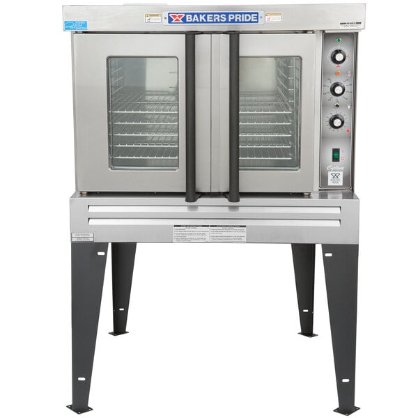 A Bakers Pride Cyclone Series convection oven with two doors.