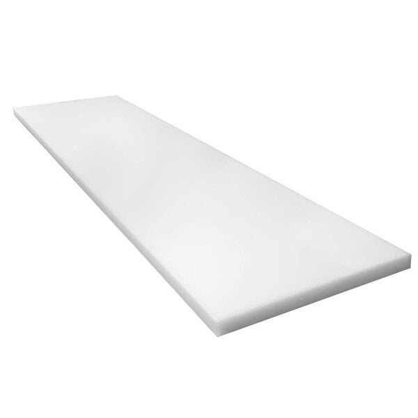 A white rectangular True 915154 cutting board.