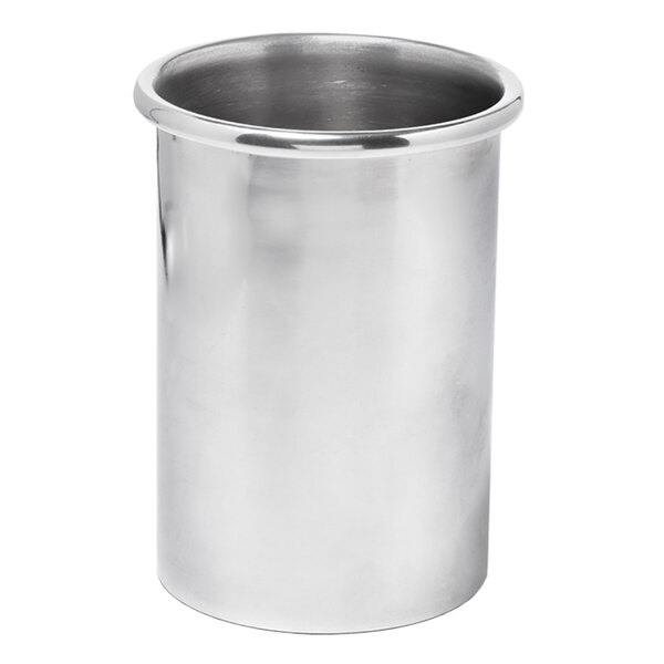 A silver aluminum insert sleeve on a white background.