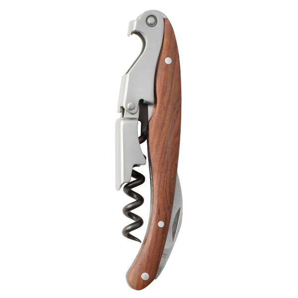 A Franmara Lisse waiter's corkscrew with a rosewood handle.