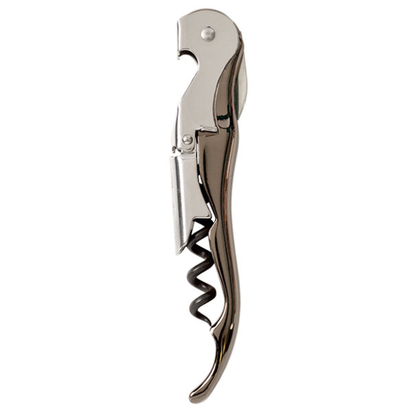 A Pulltap's corkscrew with a graphite handle and a metal clip.