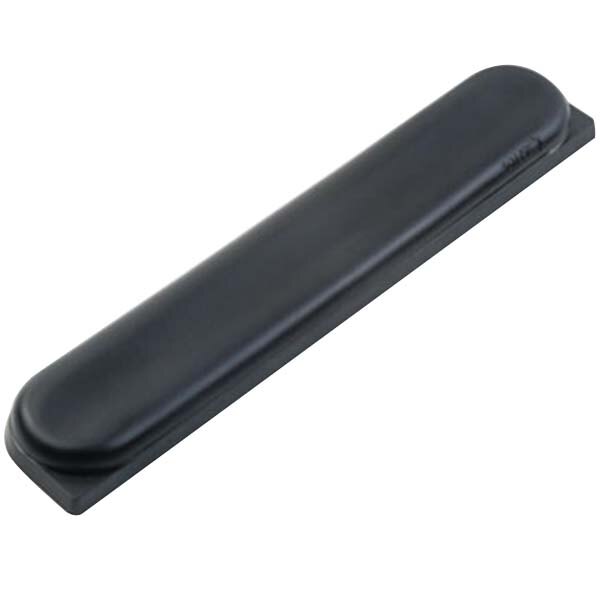 A black rectangular Safco SoftSpot Proline keyboard wrist rest with a black cover.