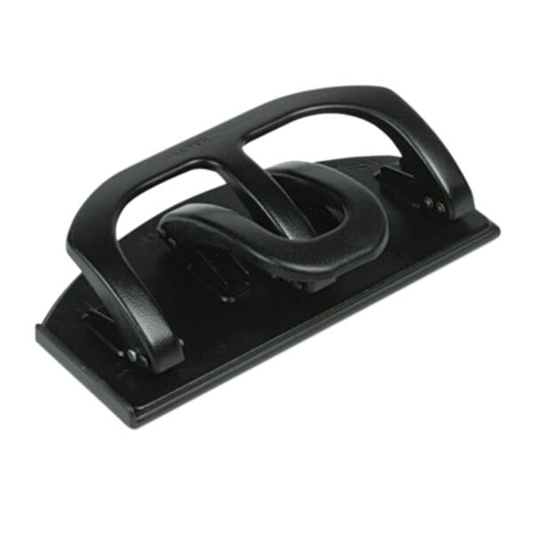 A black Master DuoPunch hole punch with two handles.