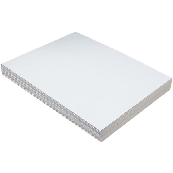 A stack of Pacon Heavy Weight White Tagboard.