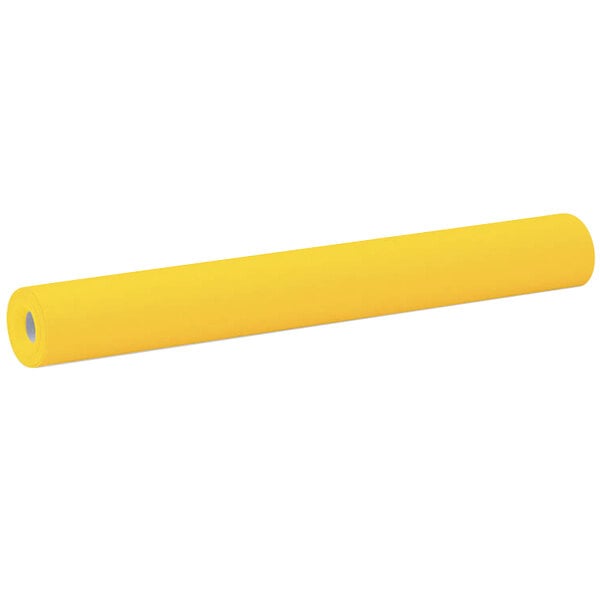 A yellow rectangular roll of Pacon Fadeless paper.