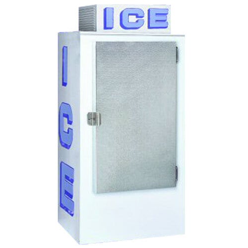 A white Polar Temp ice box with blue letters on the door.