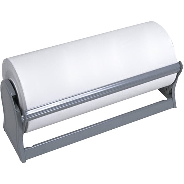 A Bulman Deluxe All-In-One paper dispenser with a roll of paper towels on it.