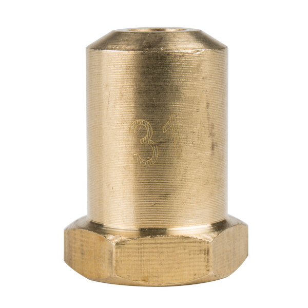 A gold metal cylinder with a 3/8-27UNS thread and the number 34.