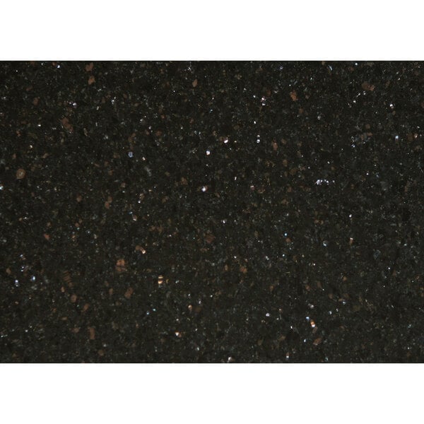 A black granite table top with white and black specks.