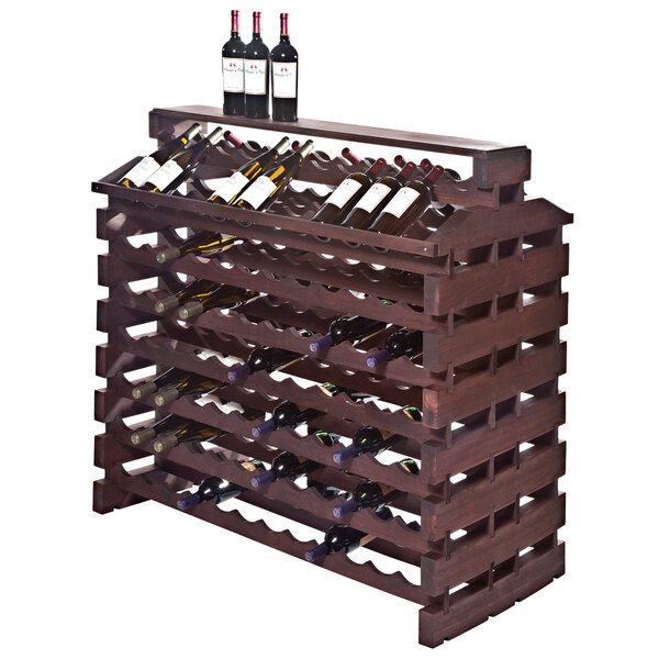 A Franmara Modularack Pro wine rack filled with wine bottles.