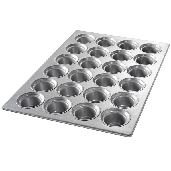 A Chicago Metallic jumbo crown muffin pan with 24 cups.