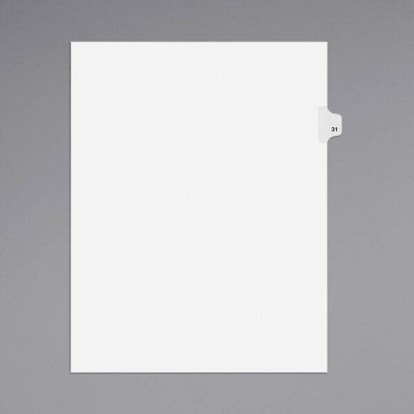 A white rectangular file tab with a grey background and black numbers.