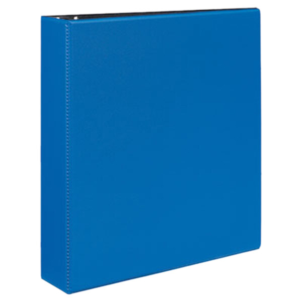 A blue Avery Durable non-view binder with 2" slant rings.