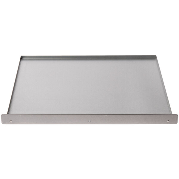 An Avantco rectangular metal crumb tray.