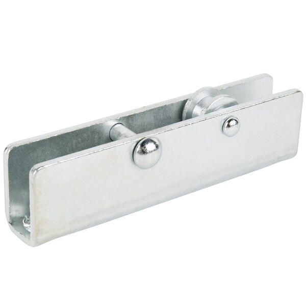 A stainless steel Cooking Performance Group Seat Door Hinge.