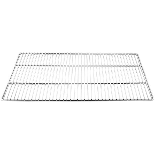 A Cooking Performance Group Salamander oven rack with a metal grate.
