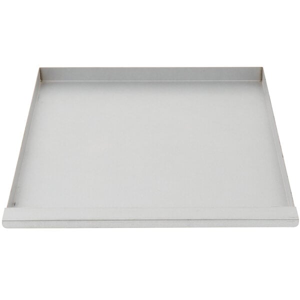 A white rectangular Cooking Performance Group drip tray.