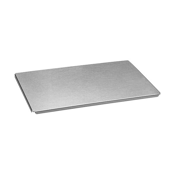 A Rosseto stainless steel rectangular chiller tray.