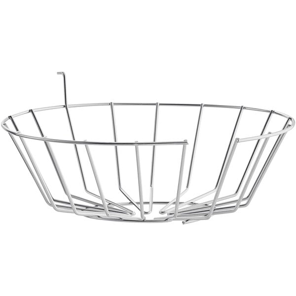 An Avantco wire guard basket with a hook.