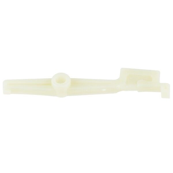 A white plastic AvaMix switch handle with holes.