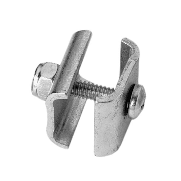 A Metro clamp assembly with a screw and nut.