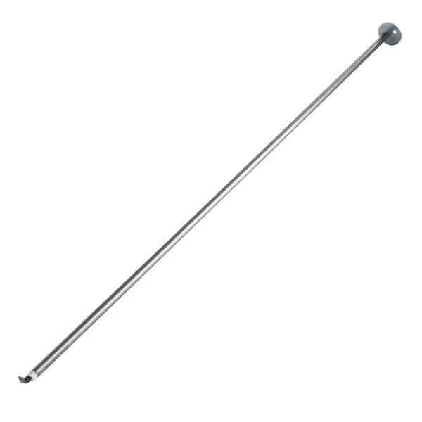 An Avantco heating element with a long metal pole and a round object on the end.