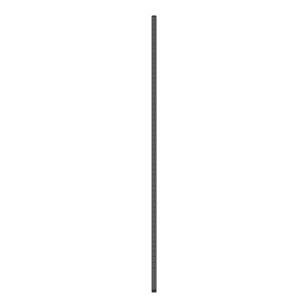 A long thin black metal rod with white connectors.