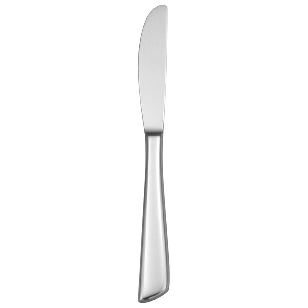 A silver Oneida Libra butter knife.