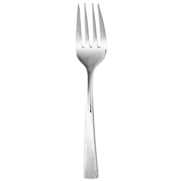 An Oneida Cabria stainless steel cold meat fork with a silver handle.