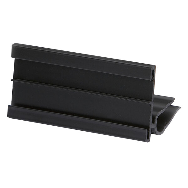 A black rectangular plastic Elite Global Solutions tag holder.