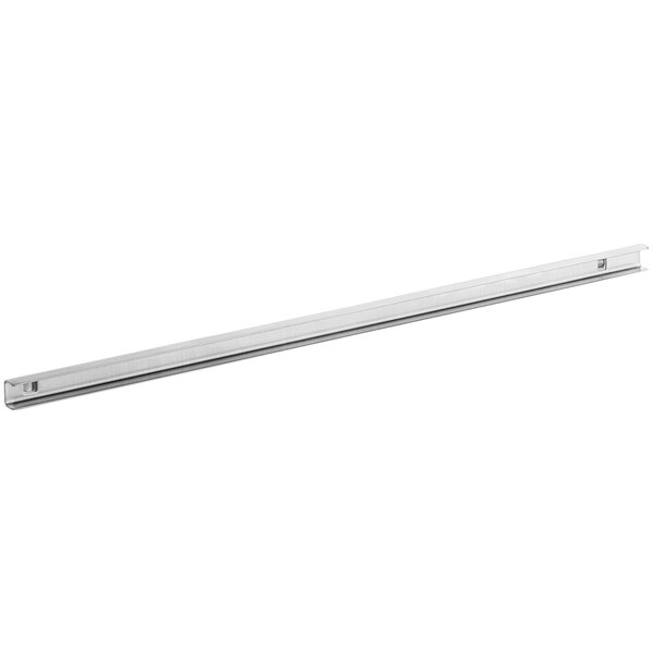 A long metal bar with a screw on the end.
