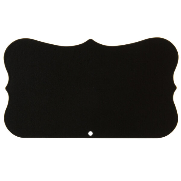 A black scalloped edge Tablecraft marquee chalkboard label.