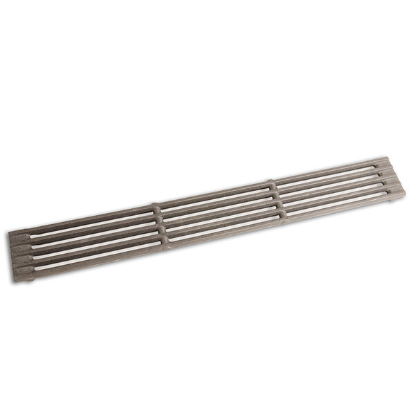 A grey metal Cooking Performance Group bar top grate with 5 bars.