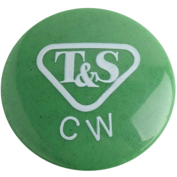 A green T & CW button with white text.