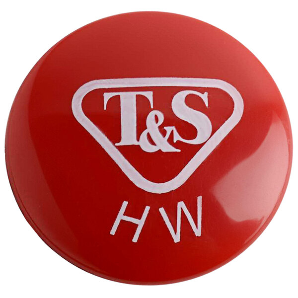 A red button with white text that says "T & S HW"