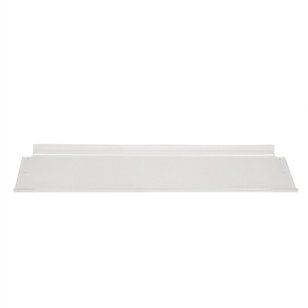 A white rectangular Duke sneeze guard shelf.