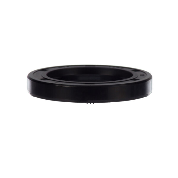 A black circular rubber seal.