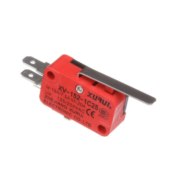 A red Donper America Limit switch with metal handles.