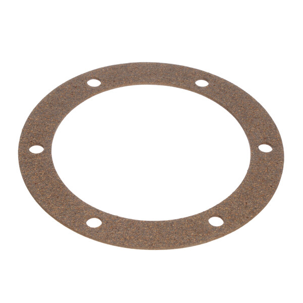 A brown gasket with holes for a CMA Dishmachines drain sump.