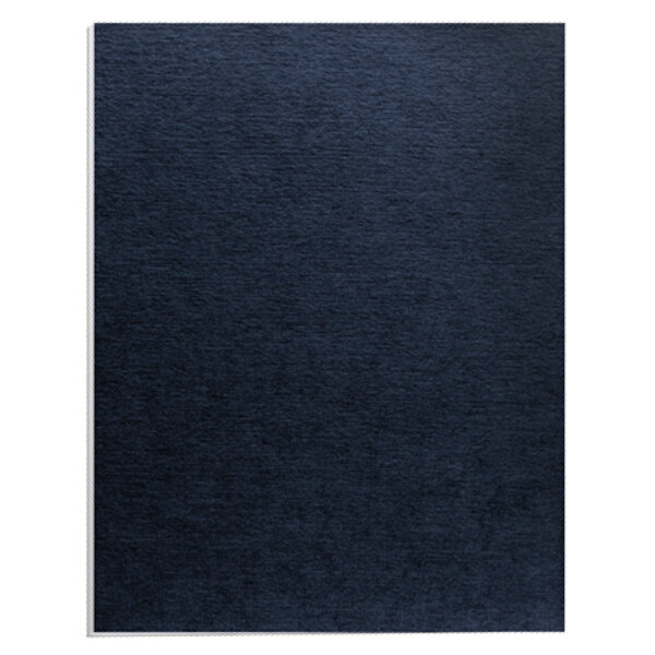 A close-up of a navy blue linen texture.