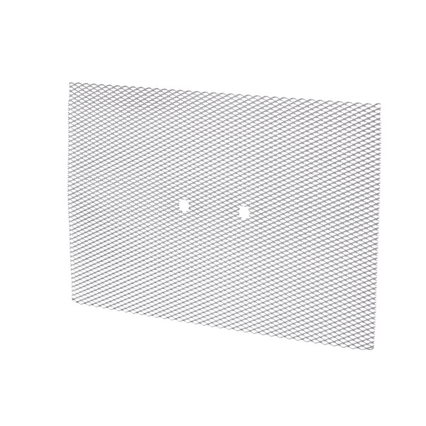 A white Broaster metal mesh screen with holes.