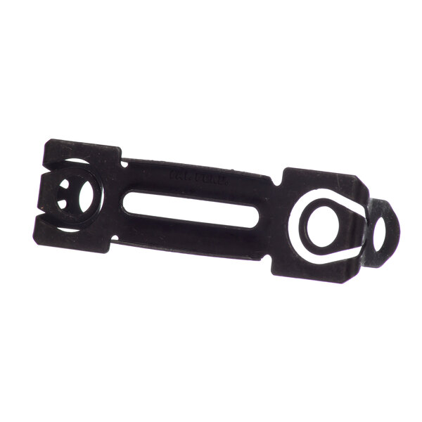 A black plastic Hobart bracket with two holes.