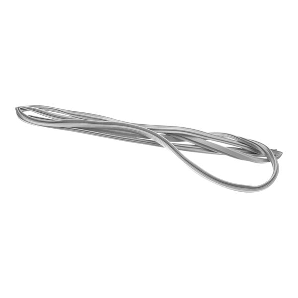 A close-up of a silver wire.