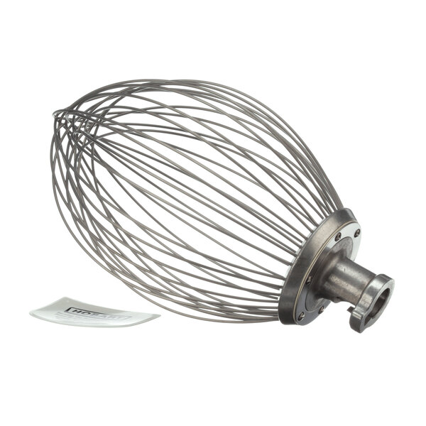A Hobart 60 Qt D Wire Whip with a wire whisk on a white background.