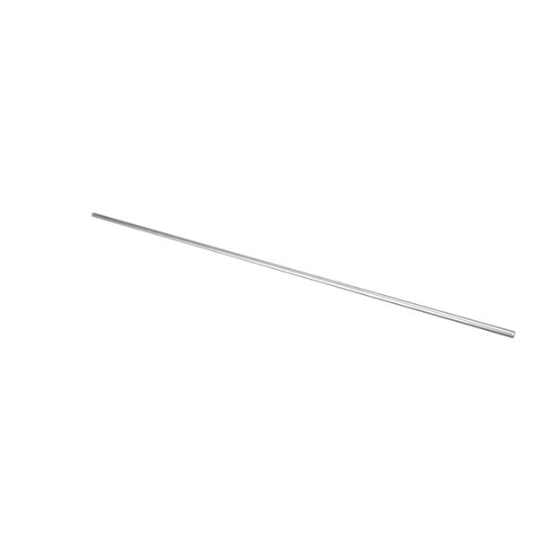 A long silver thin metal rod.