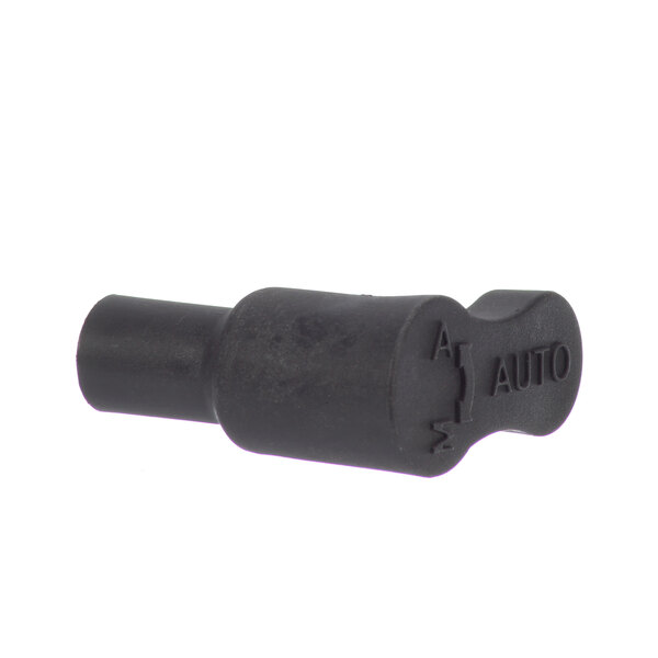 A black plastic Hobart knob with the word "Auto" on it.